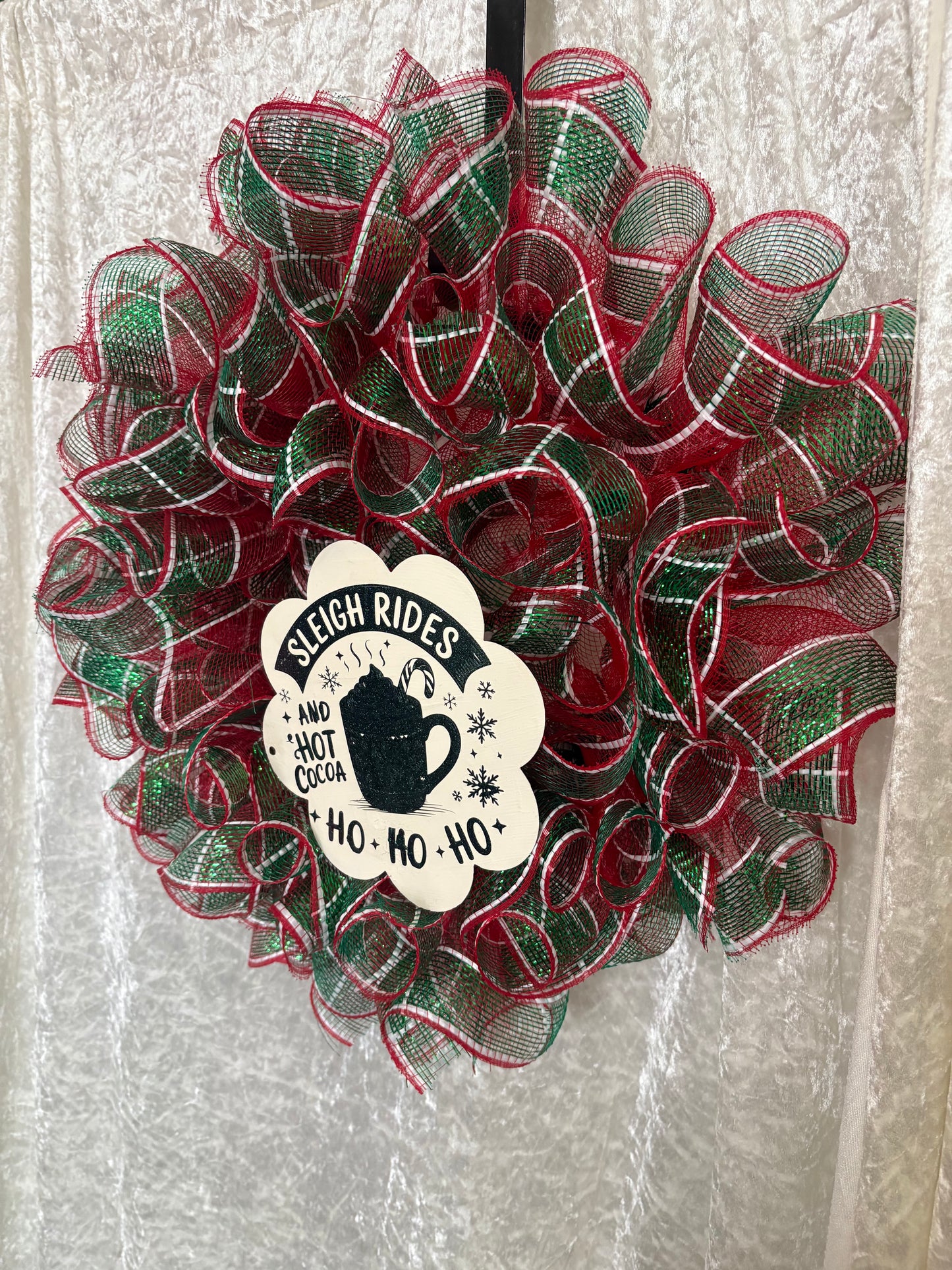 Christmas Wreath Door Hanger Door Signs