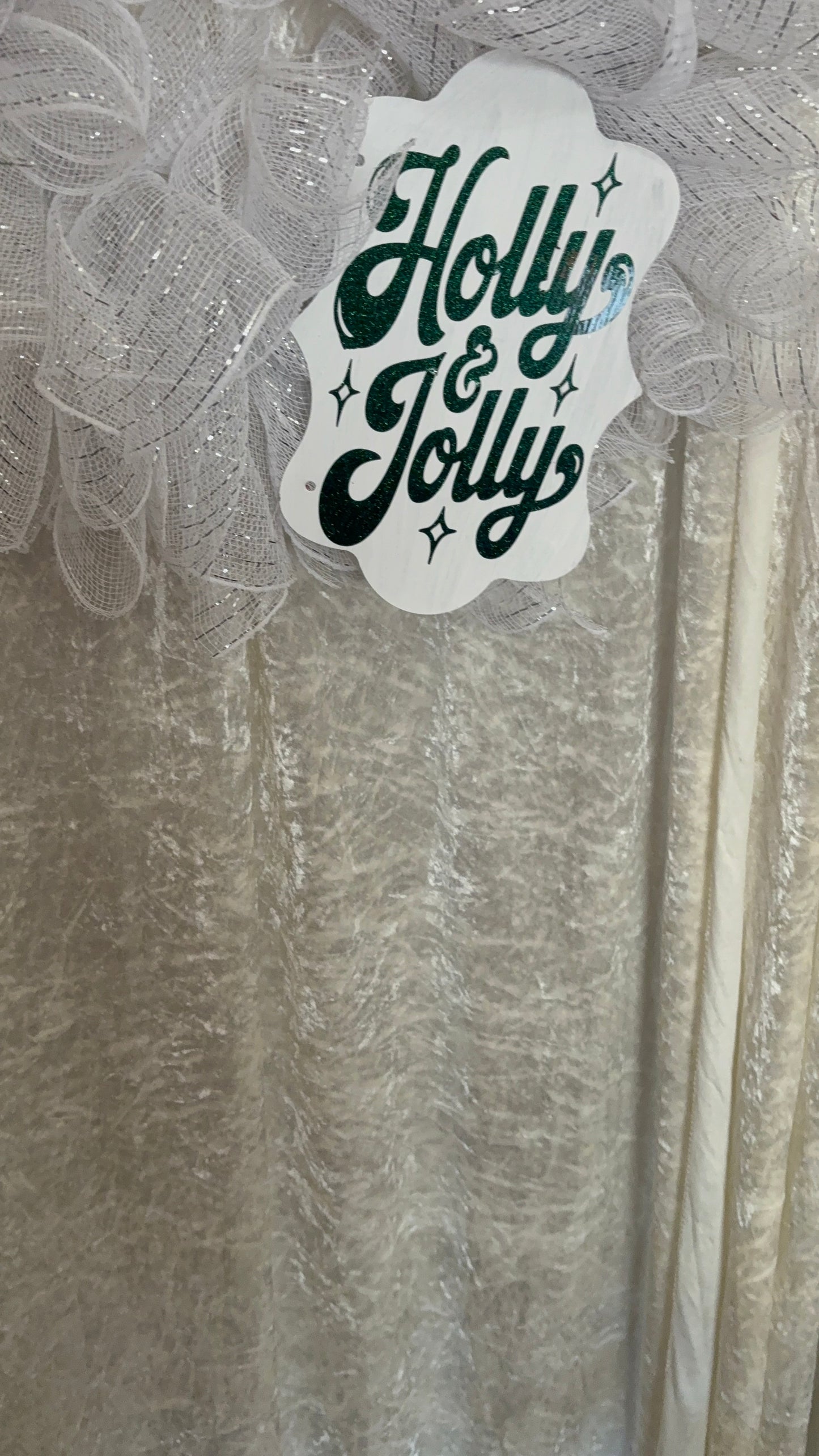 Door Sign Christmas Wreath Door Hanger