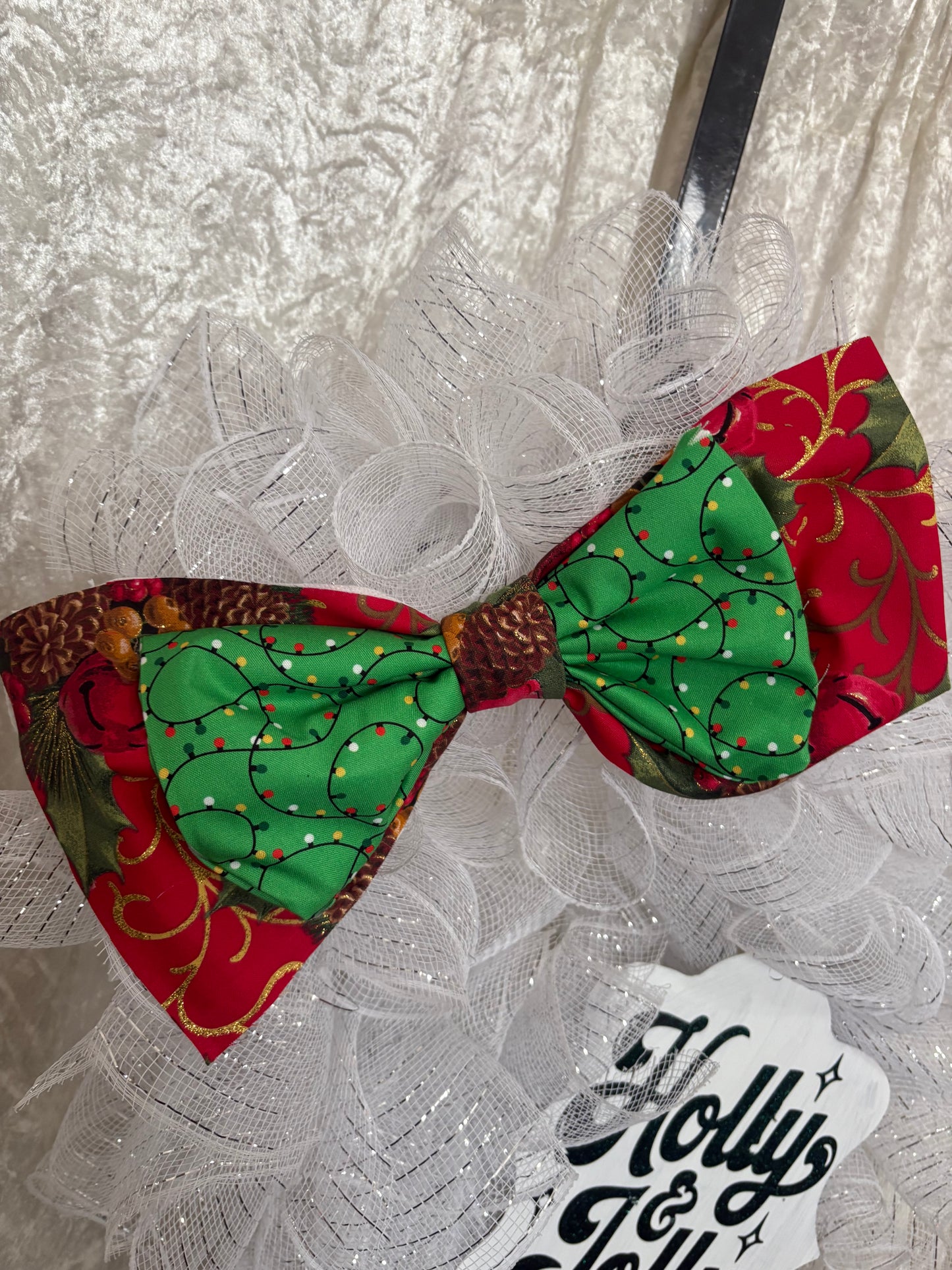 Door Sign Christmas Wreath Door Hanger