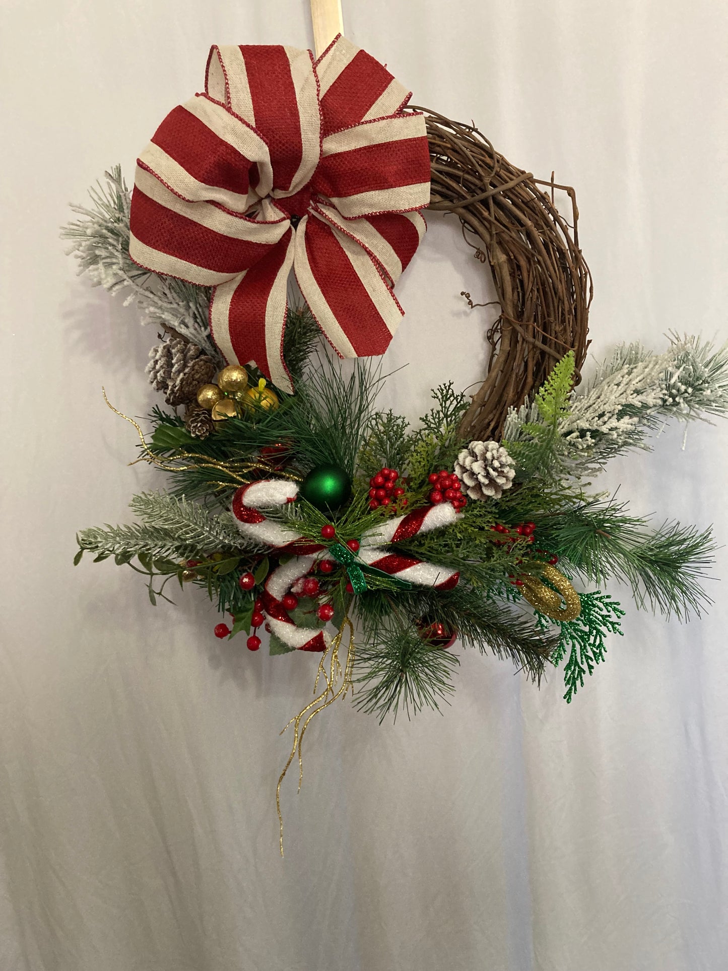 Grapevine Christmas Wreath Floral Wreath