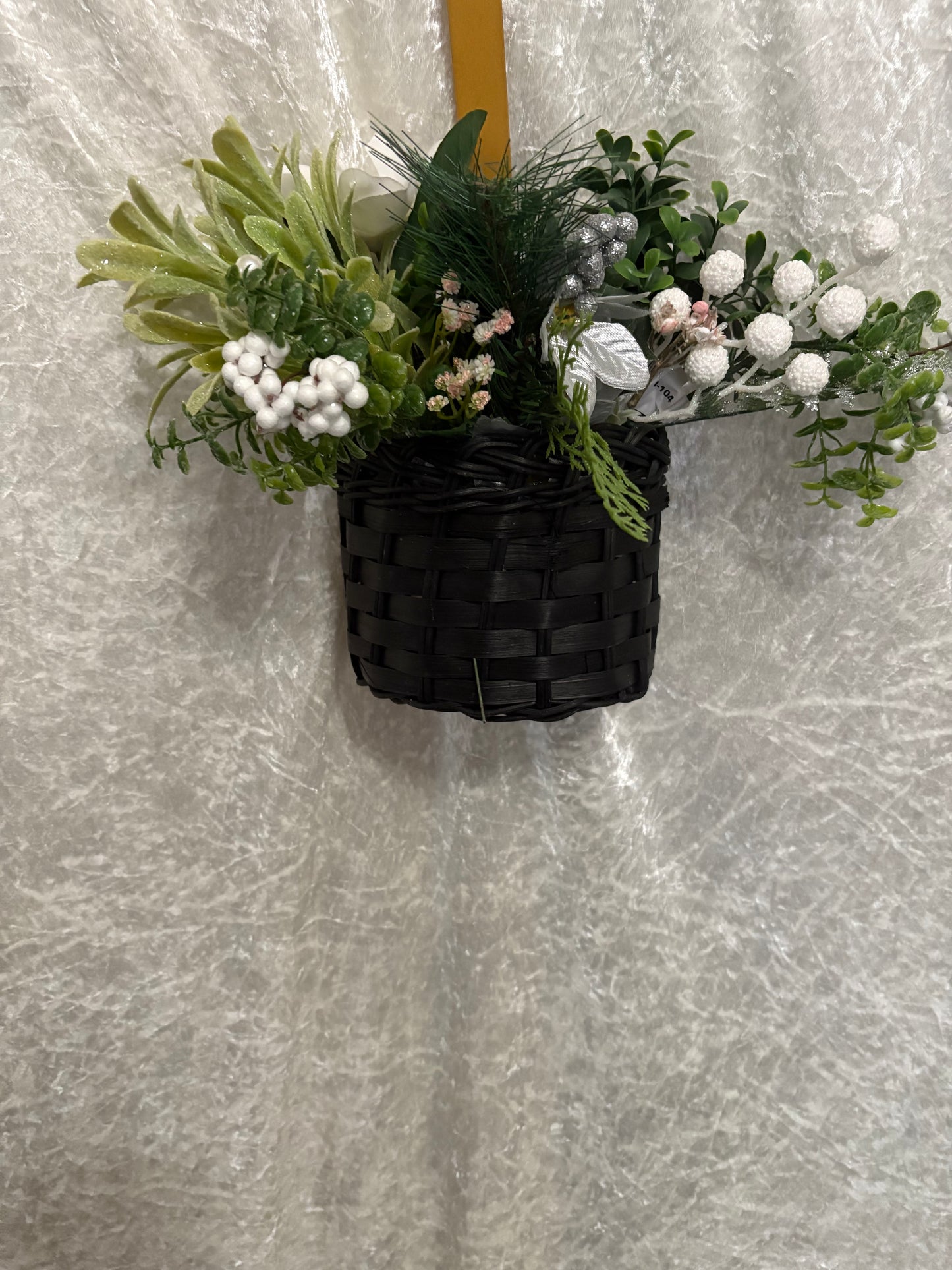 Christmas floral basket Floral Door basket