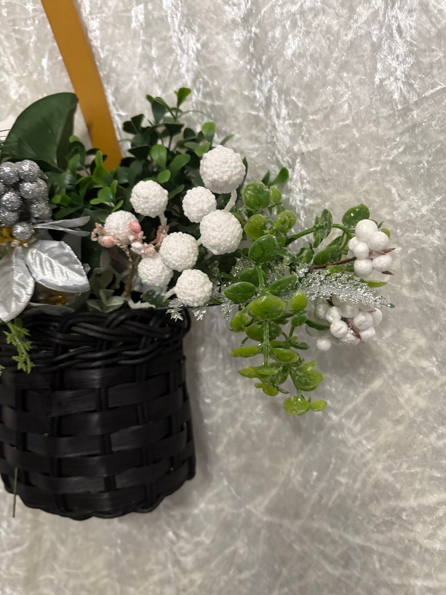 Christmas floral basket Floral Door basket