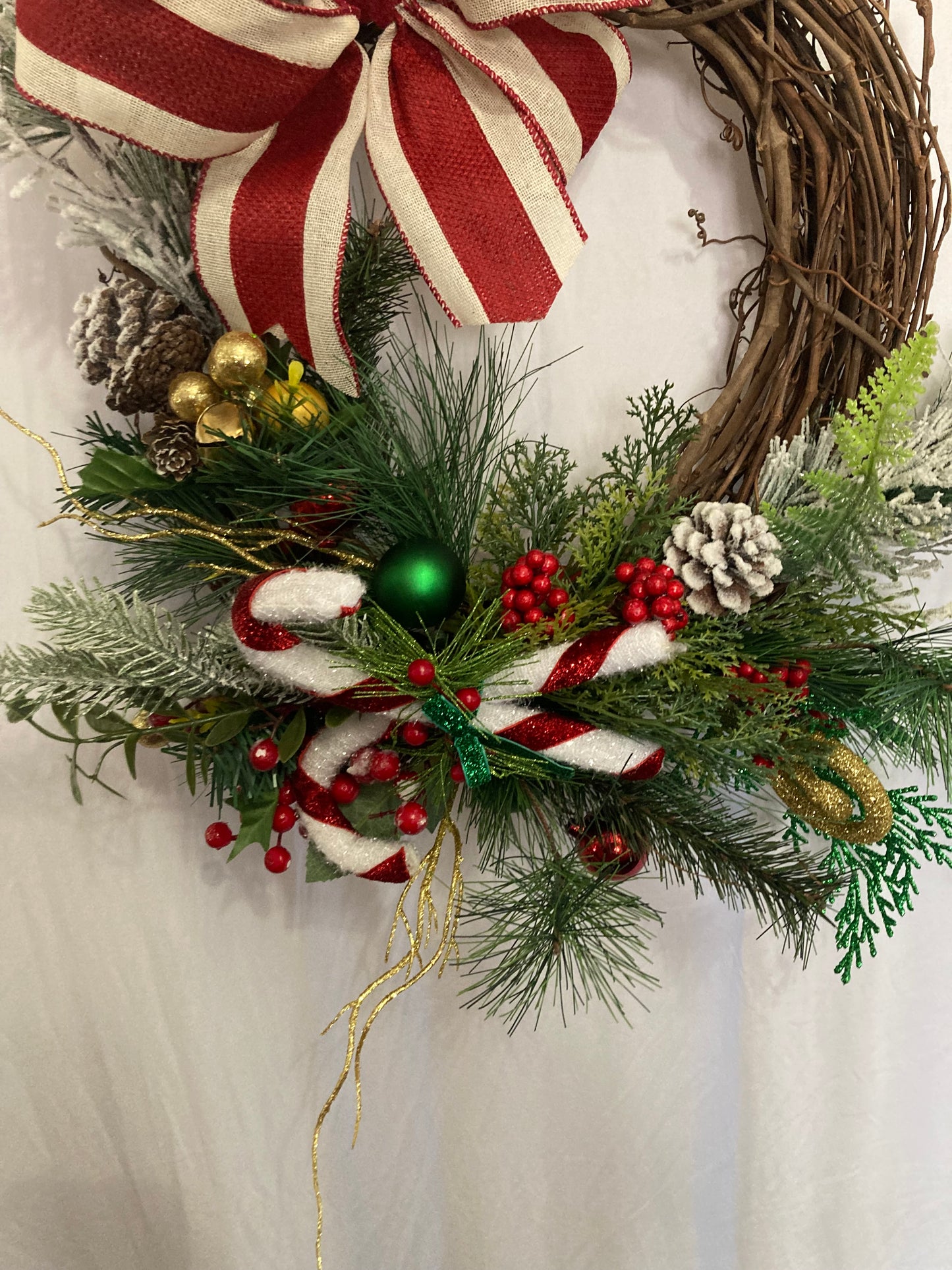 Grapevine Christmas Wreath Floral Wreath