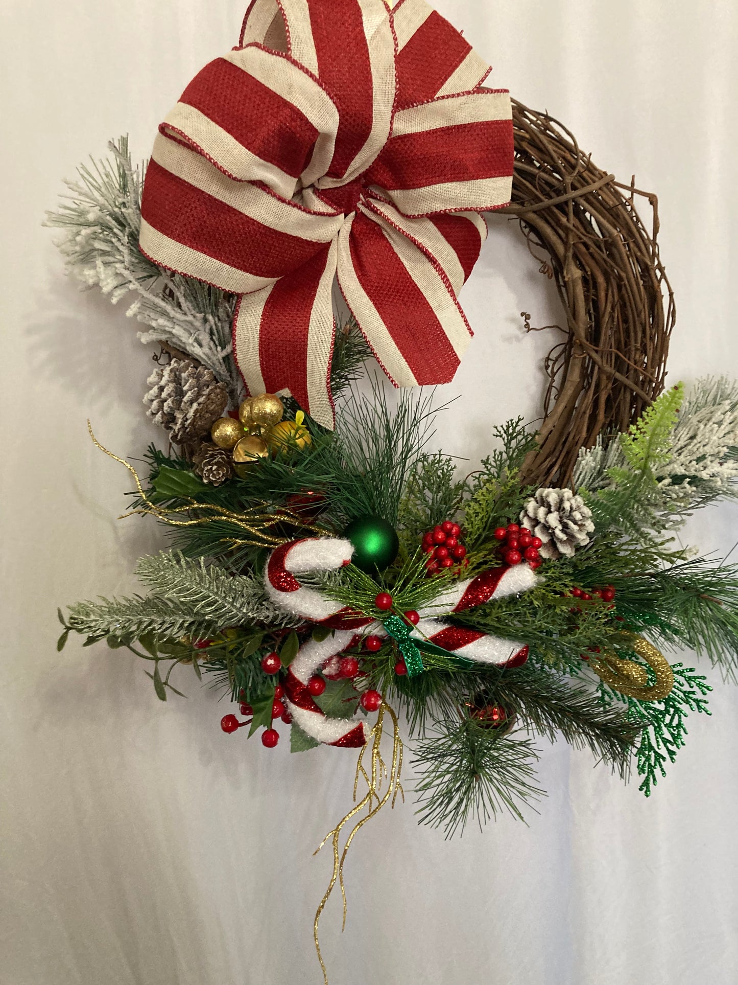 Grapevine Christmas Wreath Floral Wreath