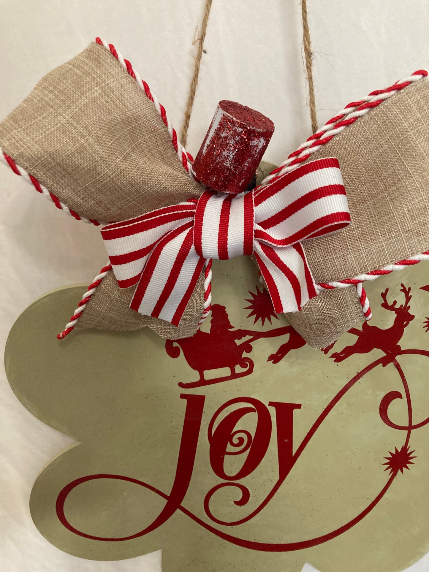 Door Hanger Christmas wood sign