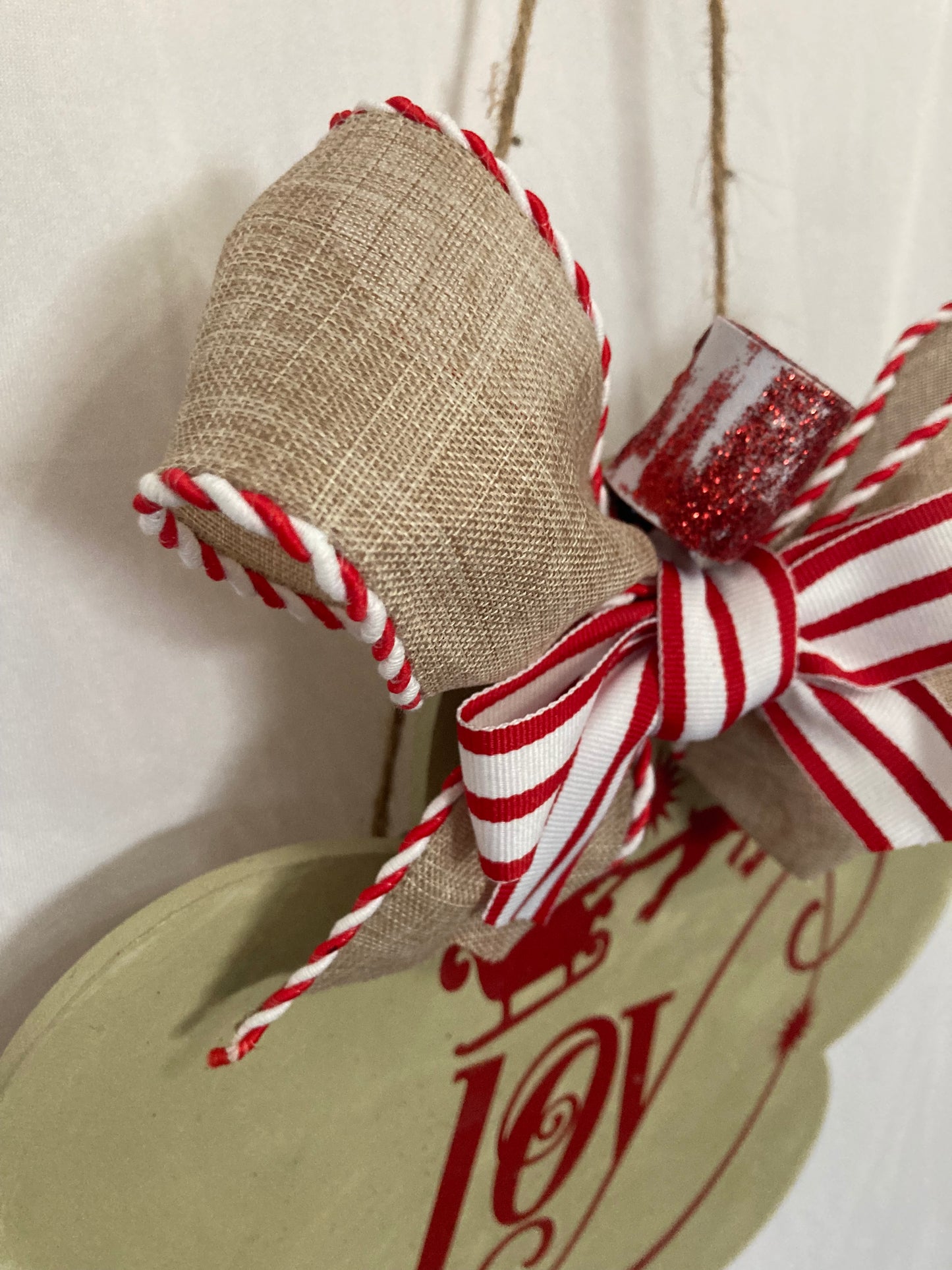 Door Hanger Christmas wood sign