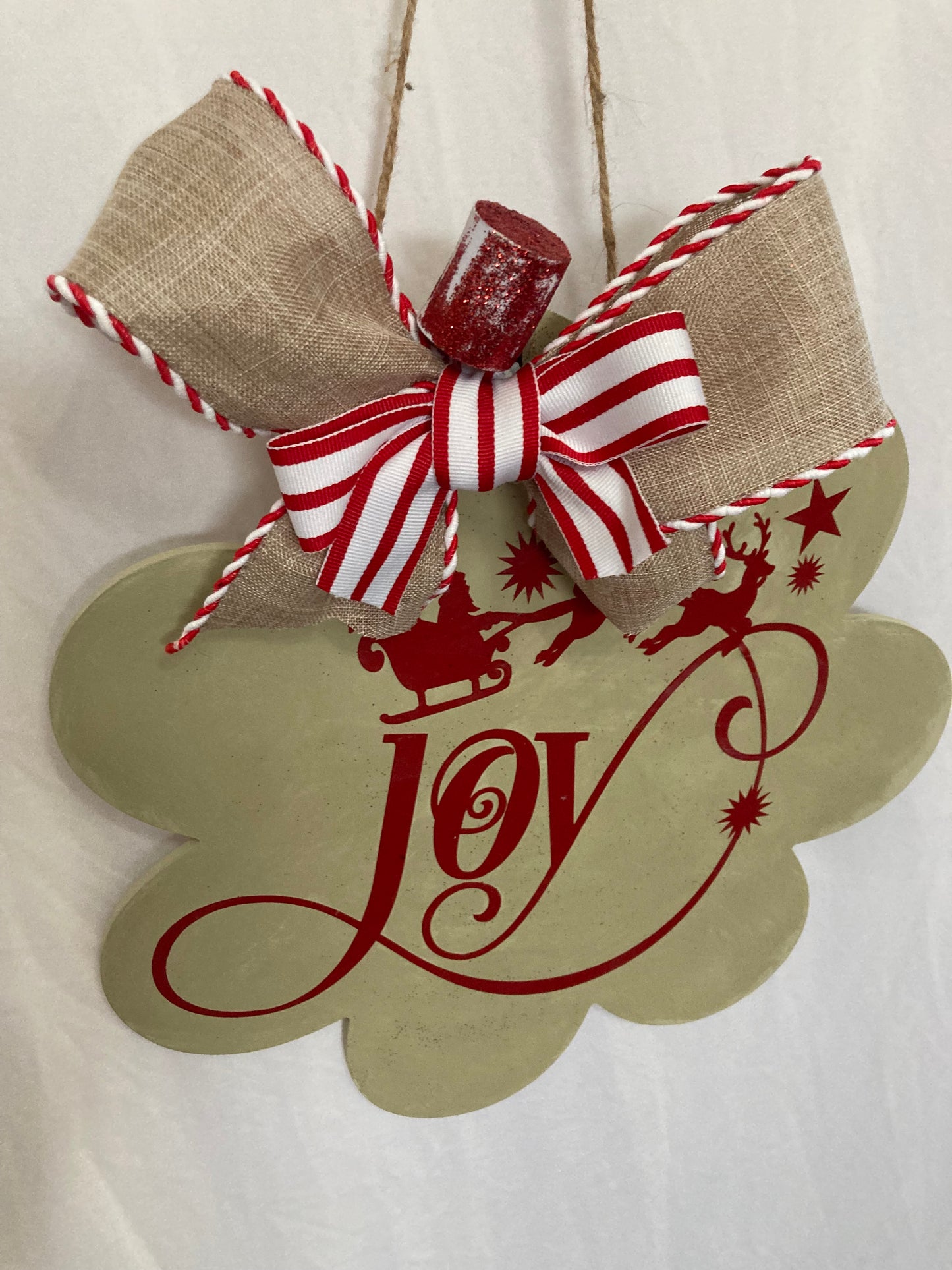 Door Hanger Christmas wood sign