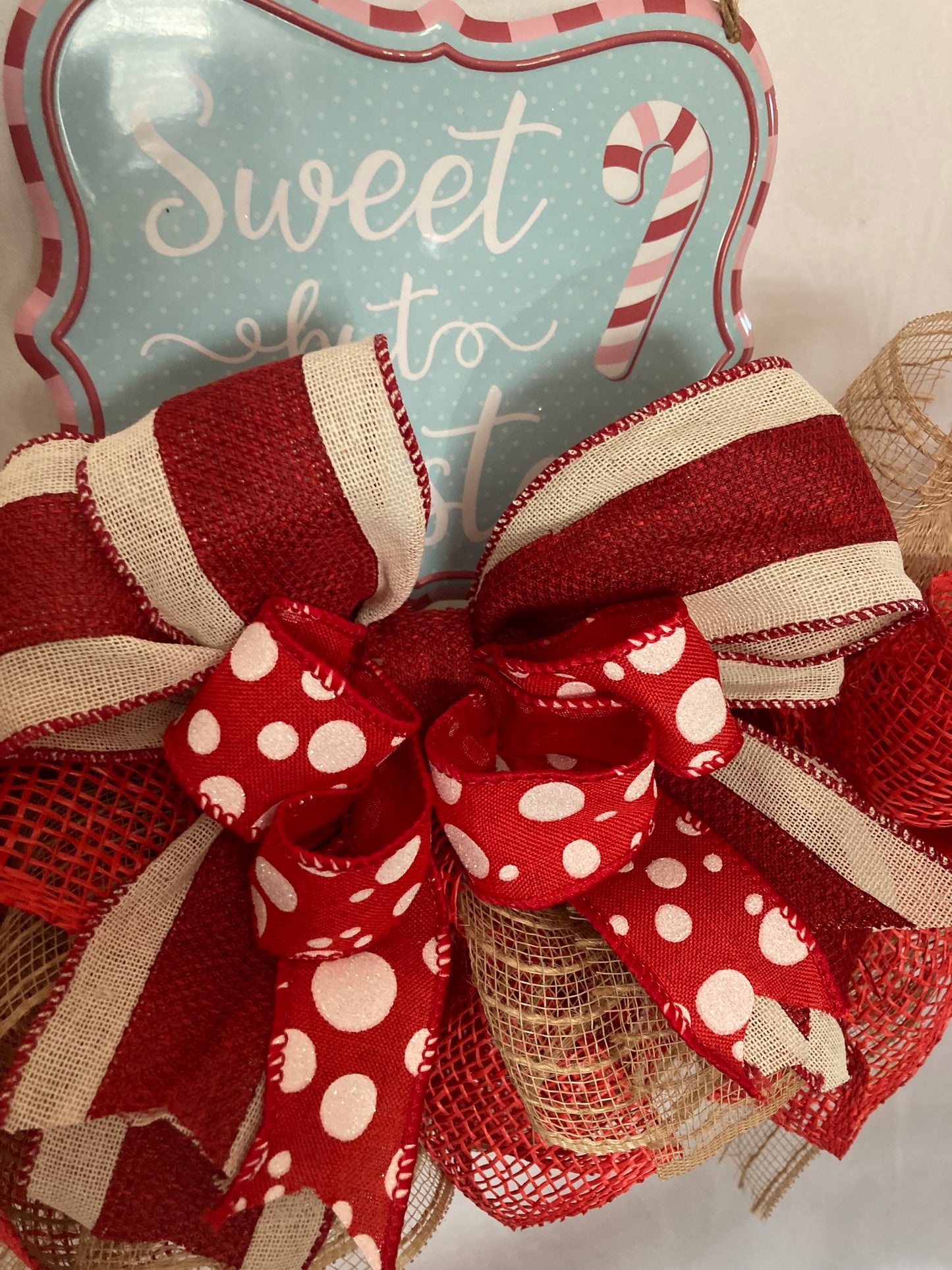 Christmas Door Wreath Christmas door hanger