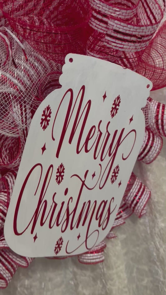Door Sign Christmas Wreath Christmas Decorations